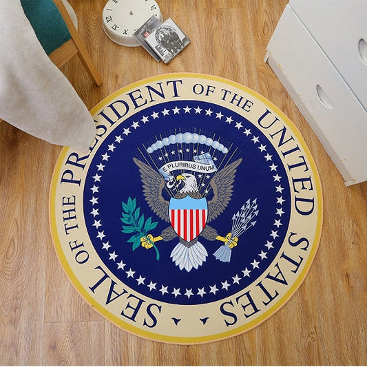 American Eagle Round Carpets Anti-slip Soft Plush Rugs