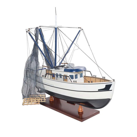 Shrimp Boat Model Wood Model Assembly Featured Prominently in the Iconic Movie Forrest Gump