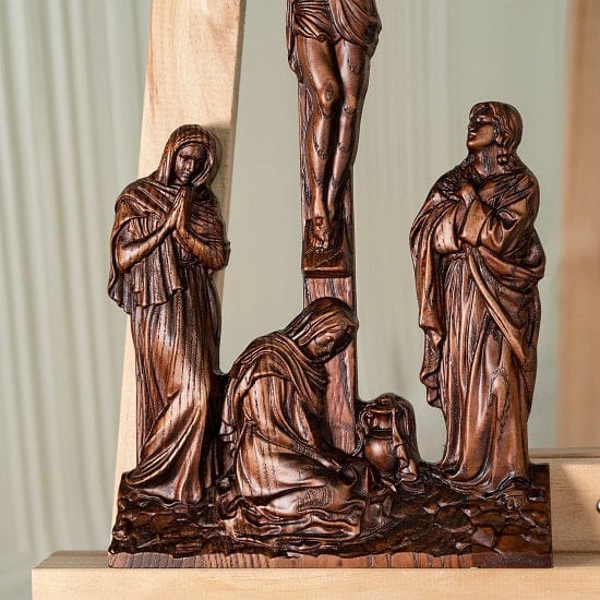 ALDO Artwork> Sculptures & Statues Crucifix INRI Christian Catholic Jesus Crucifixion Scene