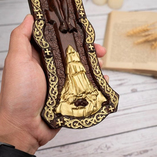 ALDO Artwork> Sculptures & Statues Crucifix INRI Christian Catholic Jesus Crucifixion Scene Wood Hand Carved Statue (Copy)