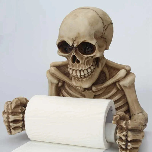 ALDO Bathroom Accessories > Toilet Paper Holders Creative Skull Skeleton Bathroom Toilet Paper Holder Wall Mounted