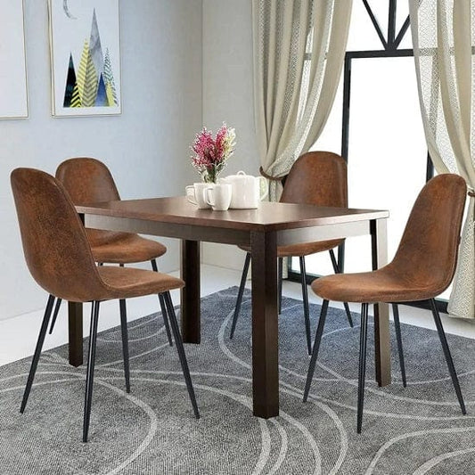 ALDO Chairs Modern Lounge Kitchen Dining Upholstered Seat Chairs Set of 4