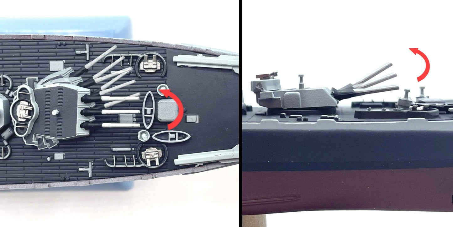 ALDO Creative Arts Collectibles Scale Model 16"Long x 3"Wide / NEW / diecast metal US Navy Battleship MassachusettsBB-59 Desk Display WWII Ship Diecast Model