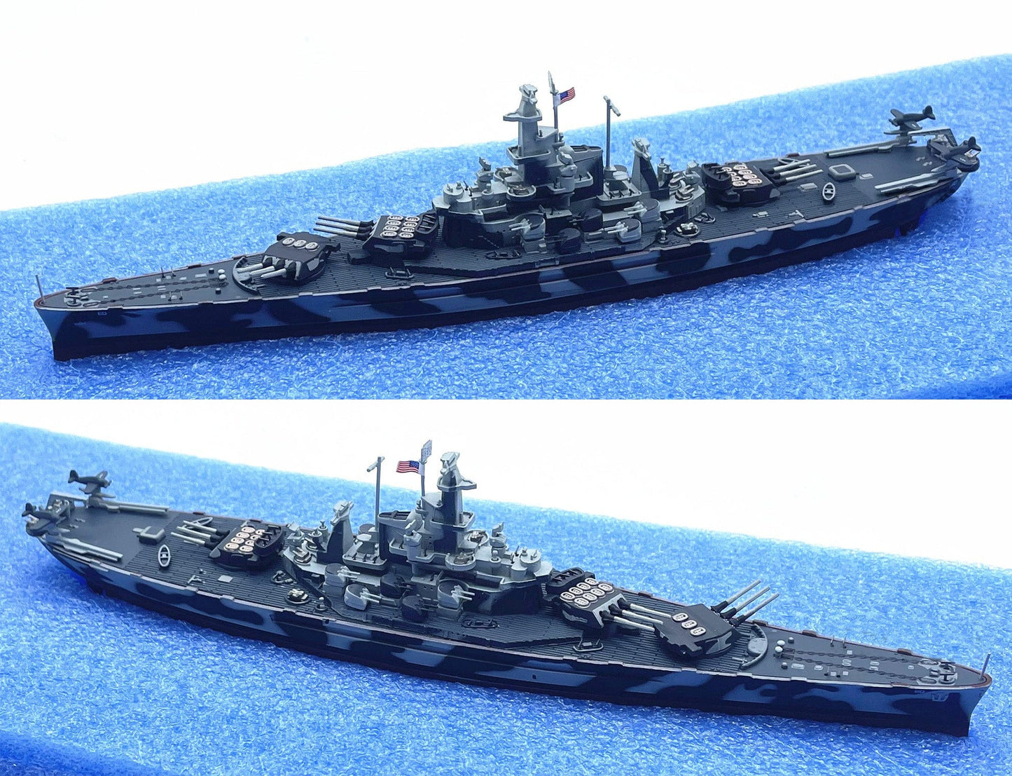 ALDO Creative Arts Collectibles Scale Model 9" long and 2" wide / NEW / Diecast metal and plastic US Navy Alabama Battleship BB-60 Desk Display WWII Ship Model Assembled