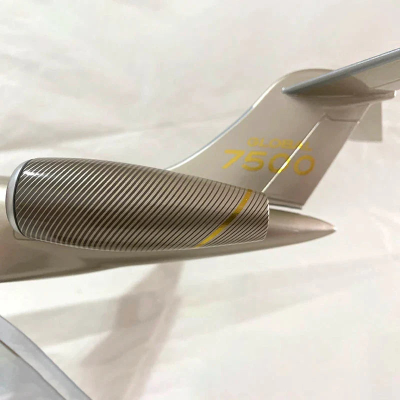 ALDO Creative Arts Collectibles Scale Model Bombardier Global 7500 Diecast Aircraft Airplane Model