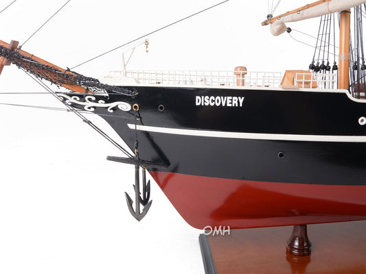 ALDO Creative Arts Collectibles Scale Model RRS Discovery British National Antarctic Expedition Barque-Rigged Auxiliary Steamship Exclusive Edition Sailboat Wood Model Assembled