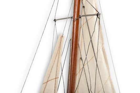 ALDO > Hobbies & Creative Arts> Collectibles> Scale Model America's Cup Racing Yacht Endeavour L60 Large Sailboat Wood Model