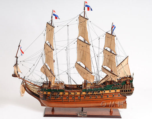 ALDO Hobbies & Creative Arts > Collectibles > Scale Models L: 37 W: 11 H: 35 Inches / NEW / Wood Friesland Dutch of Great Fleet of the United Province of Holland Tall Ship large Wood Model Sailboat Assembled