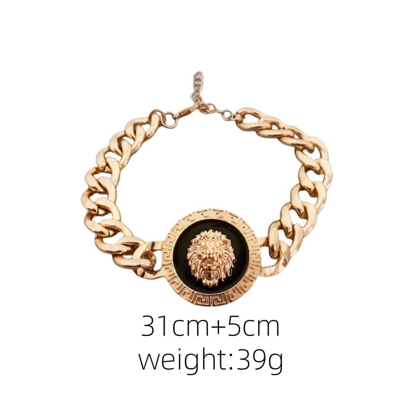 ALDO Jewelry Unique Gold Plated Lion Head Braided Bracelet for Men and Women Amulet for Woman