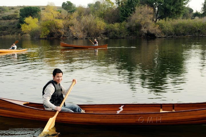 ALDO Kayaking, Canoeing & Rafting>Canoes L: 187.5 W: 31.5 H: 24 Inches / NEW / wood Real High Quality Canadian Cedar Canoe 16 feet