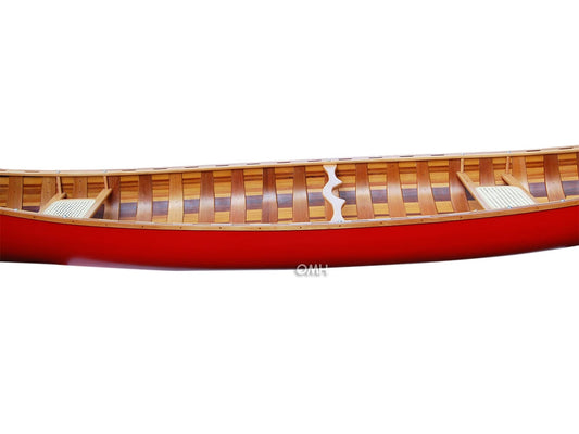 ALDO Kayaking, Canoeing & Rafting>Canoes L: 187.5 W: 31.5 H: 24 Inches / NEW / wood Real High Quality Red Wood Cedar Canoe 16 Ft With Ribs