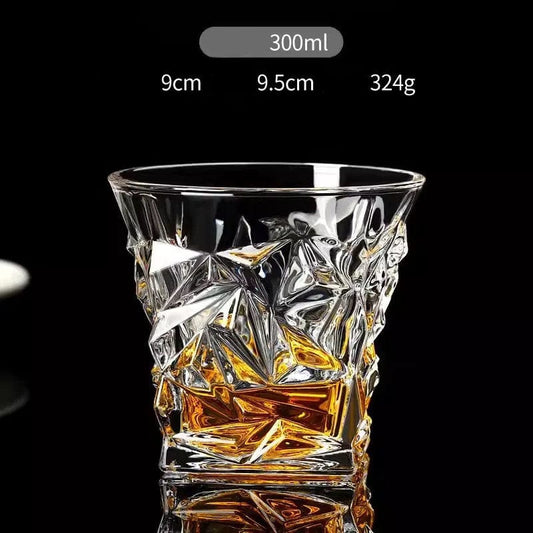 ALDO Kitchen & Dining > Tableware > Drinkware D 300ML Private Collections Design Whiskey Brandy Crystal Diamond Cut Glass
