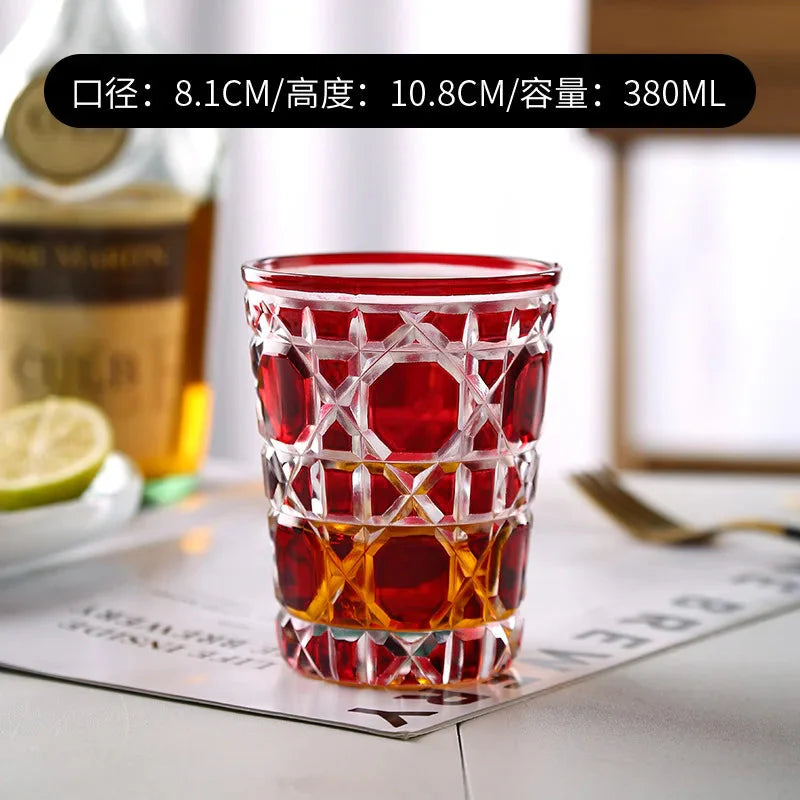 ALDO Kitchen & Dining > Tableware > Drinkware Muticolor New Style Crystal Glasses for Champagne,Whiskey, Wine, Cocktails,Whiskey, Vodka, Sake