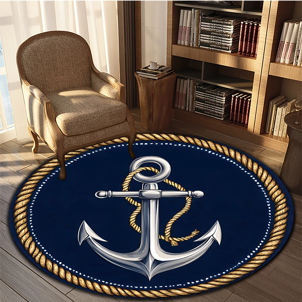 Round_rug_with_an_anchor_design_on_a_wooden_floor-2