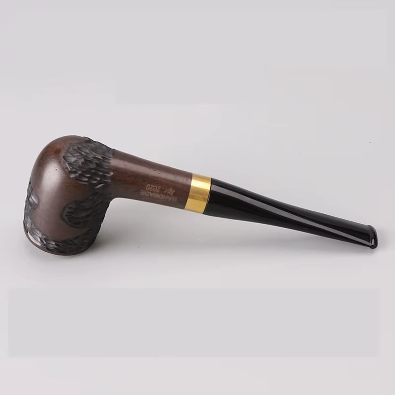 Solid Ebony Blackwood Pipe with Complete Accessory Set