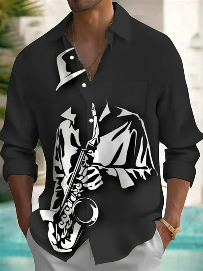Men's Catania New Design  V-neck Pattern Long Sleeve Single Breasted Stand up Collar Short