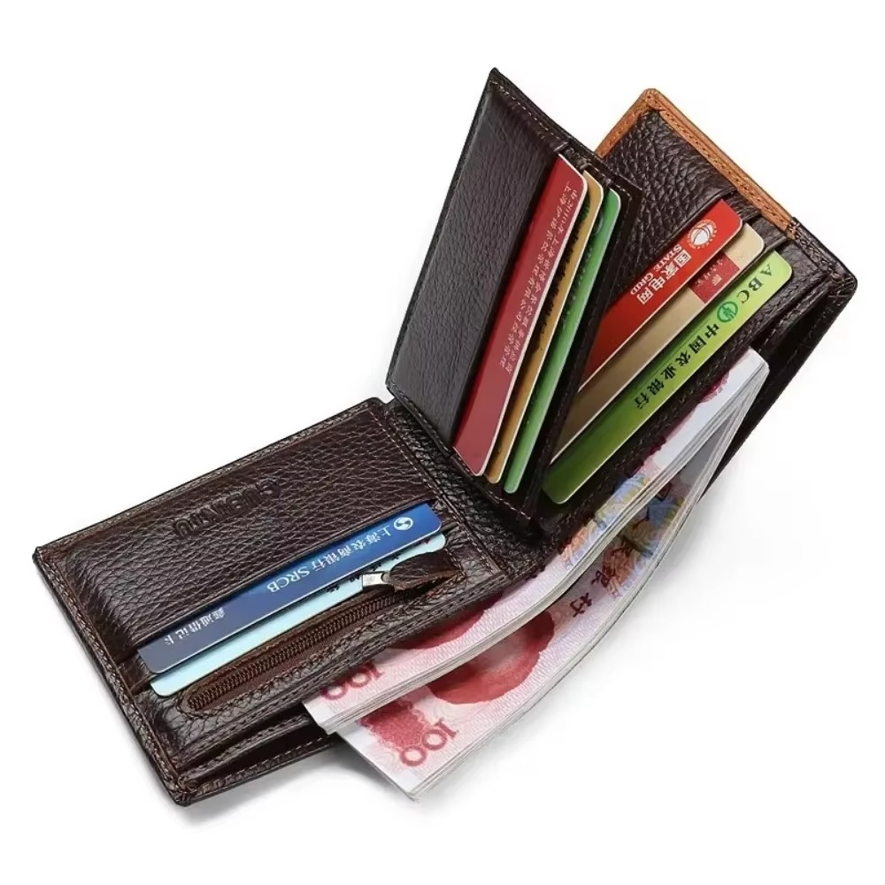 Top Italian 100% Cow Genuine Leather Men's  Wallet Collection
