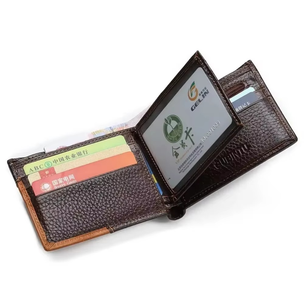 Top Italian 100% Cow Genuine Leather Men's  Wallet Collection