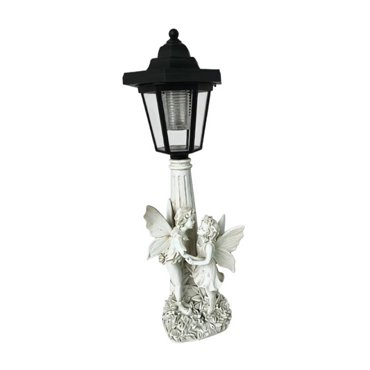 Garden Outdoor Landscape Solar Lighting Fairy with Roman Column