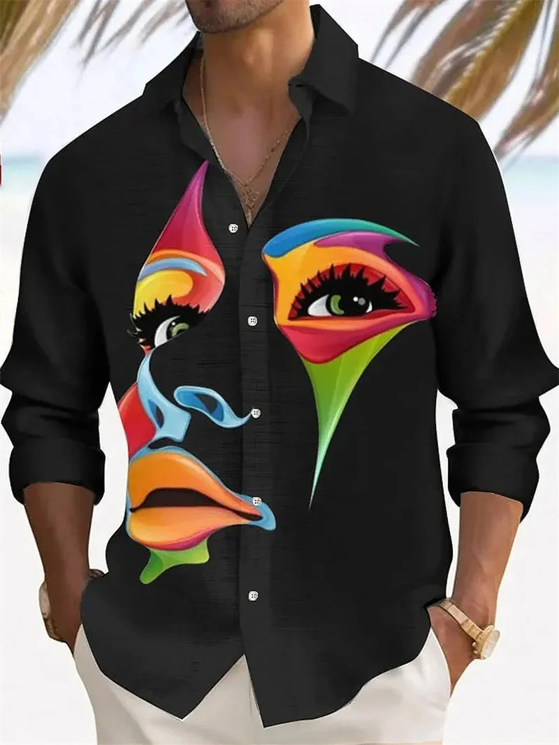 Men's Catania New Design  V-neck Pattern Long Sleeve Single Breasted Stand up Collar Short