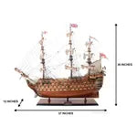 HMS Victory Admiral Nelson Flagship Tall Ship Large Sailboat Exclusive Edition Wood Model Assembled