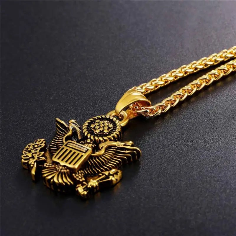 ALDO Clothing Accessories > Sunglasses American National Emblem Proud To Be An American Independence Day Handcrafted  Pendant Necklace