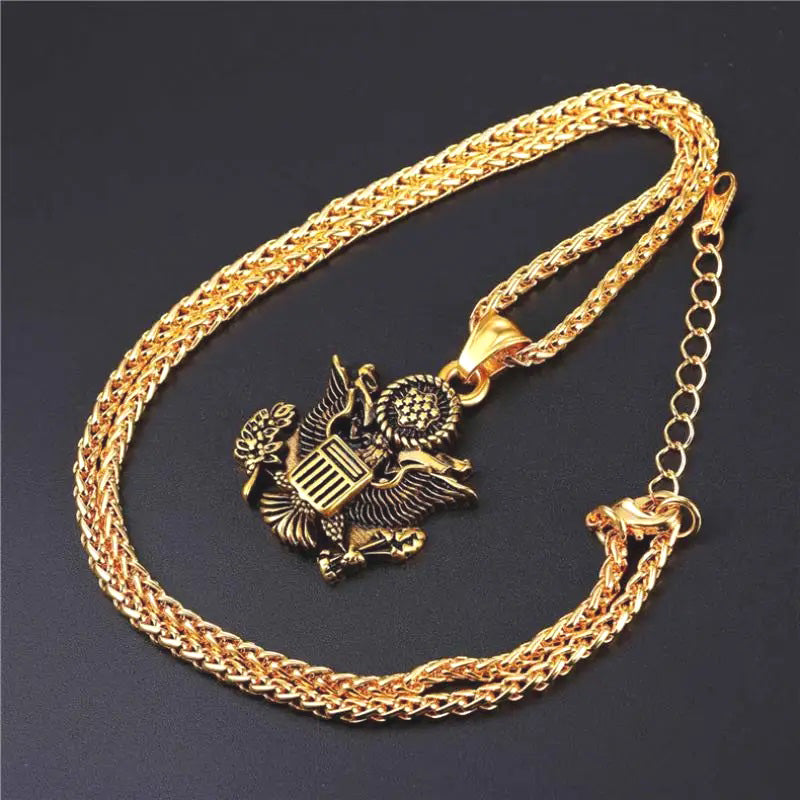ALDO Clothing Accessories > Sunglasses American National Emblem Proud To Be An American Independence Day Handcrafted  Pendant Necklace