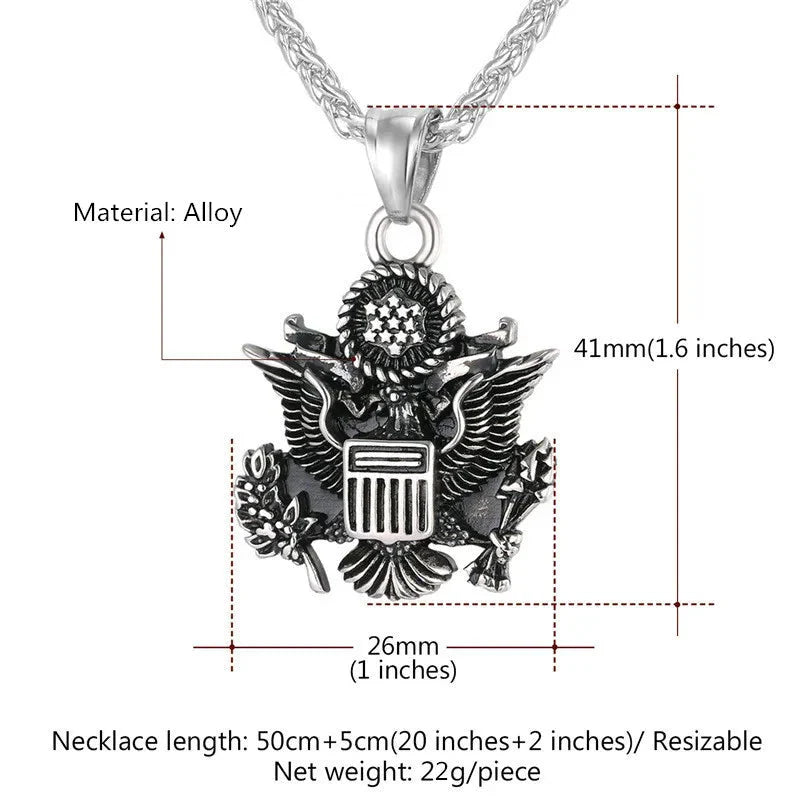 ALDO Clothing Accessories > Sunglasses American National Emblem Proud To Be An American Independence Day Handcrafted  Pendant Necklace