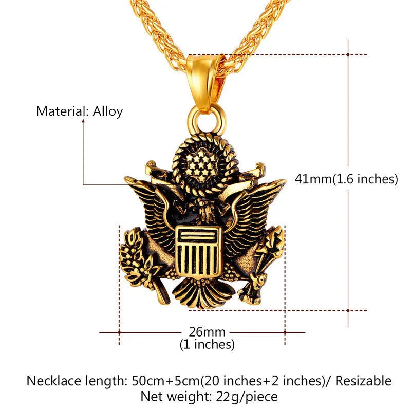 ALDO Clothing Accessories > Sunglasses American National Emblem Proud To Be An American Independence Day Handcrafted  Pendant Necklace