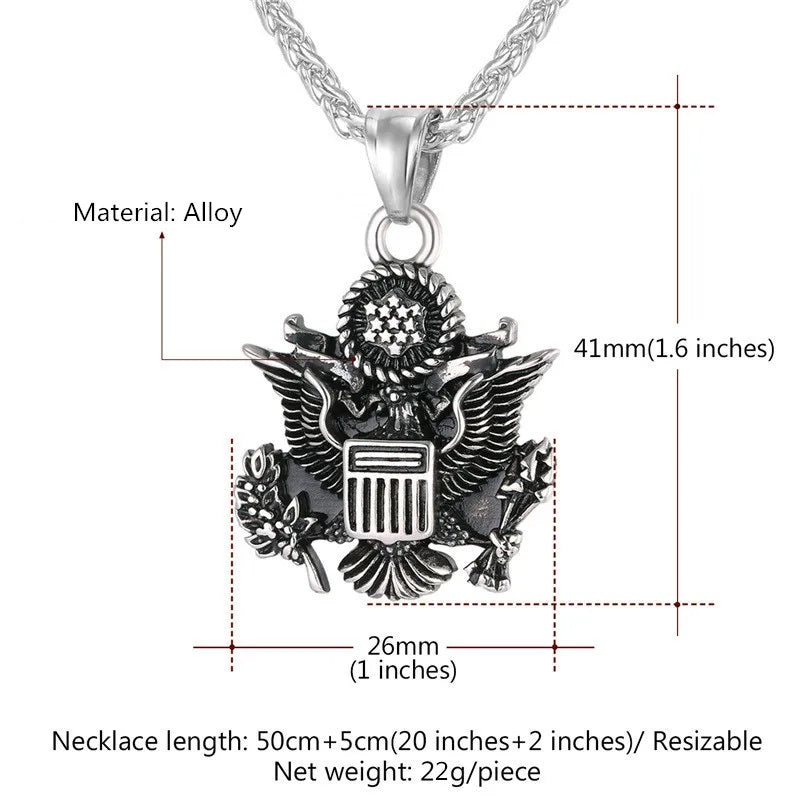 ALDO Clothing Accessories > Sunglasses American National Emblem Proud To Be An American Independence Day Handcrafted  Pendant Necklace