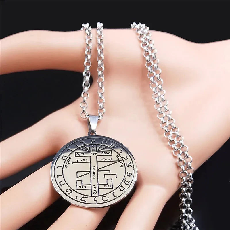 ALDO Clothing Accessories > Sunglasses King Solomon Seal Pendant Necklass Hexagram  Tree of Life Ten Sephiroth For Good Health,Fortune and Prosperity