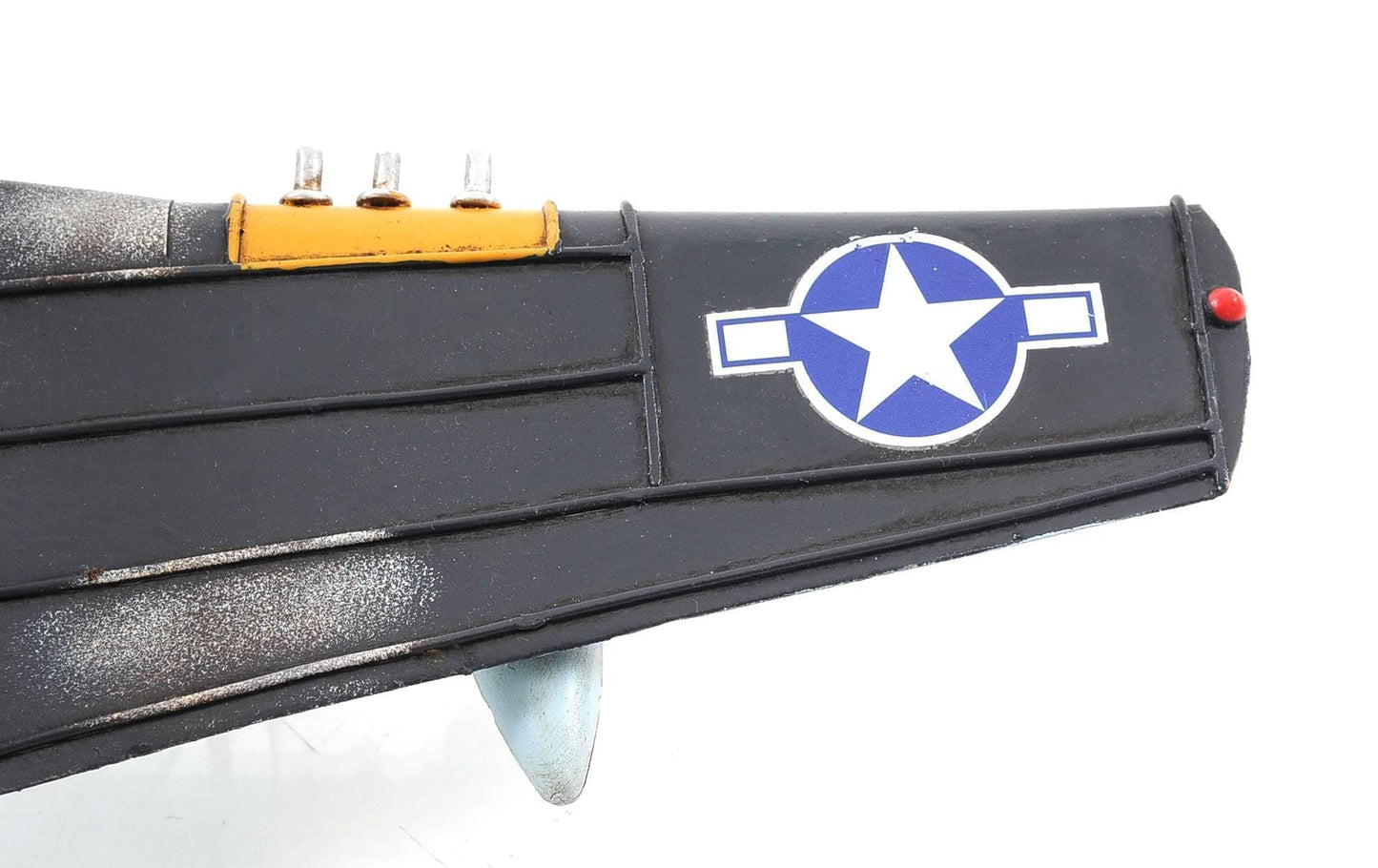 ALDO Creative Arts Collectibles Scale Model Airplane  U.S. Air Force P-51 Mustang WWII Fighter Deck Top Metal Model