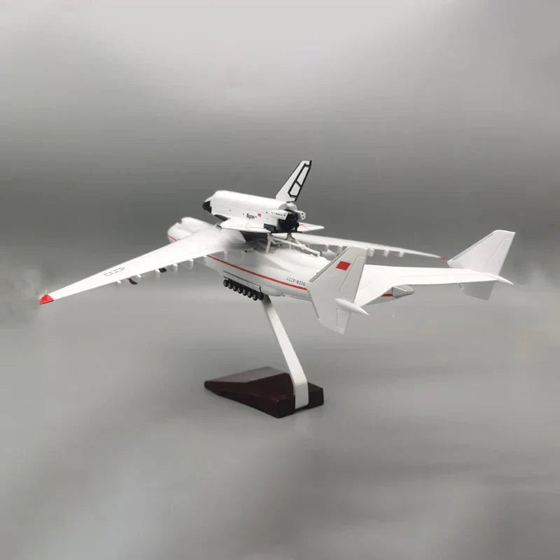 ALDO Creative Arts Collectibles Scale Model Antonov AN-225 AN225 Mriya Airplane with Space Shuttle Blizzard Transport Aircraft