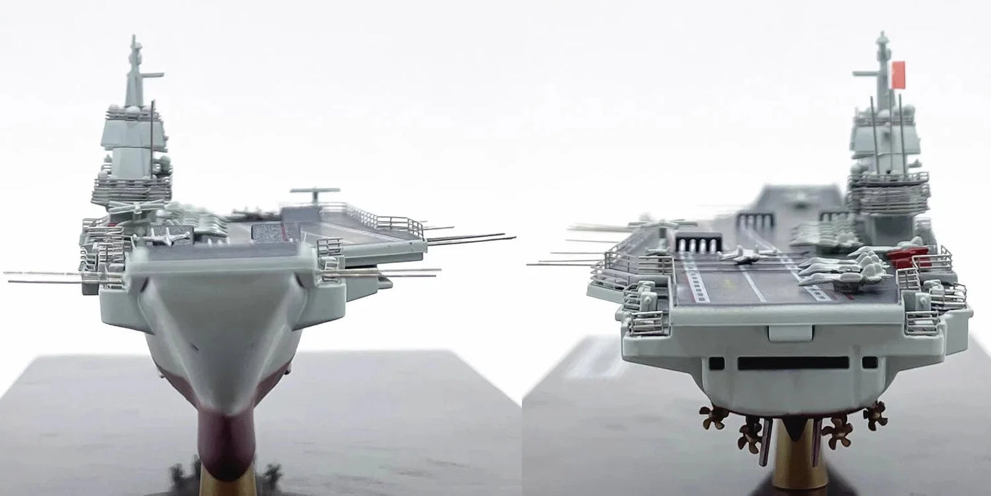 ALDO Creative Arts Collectibles Scale Model China Navy  Shandong Aircraft Carrier Warship Alloy Model Assembled With Display Case