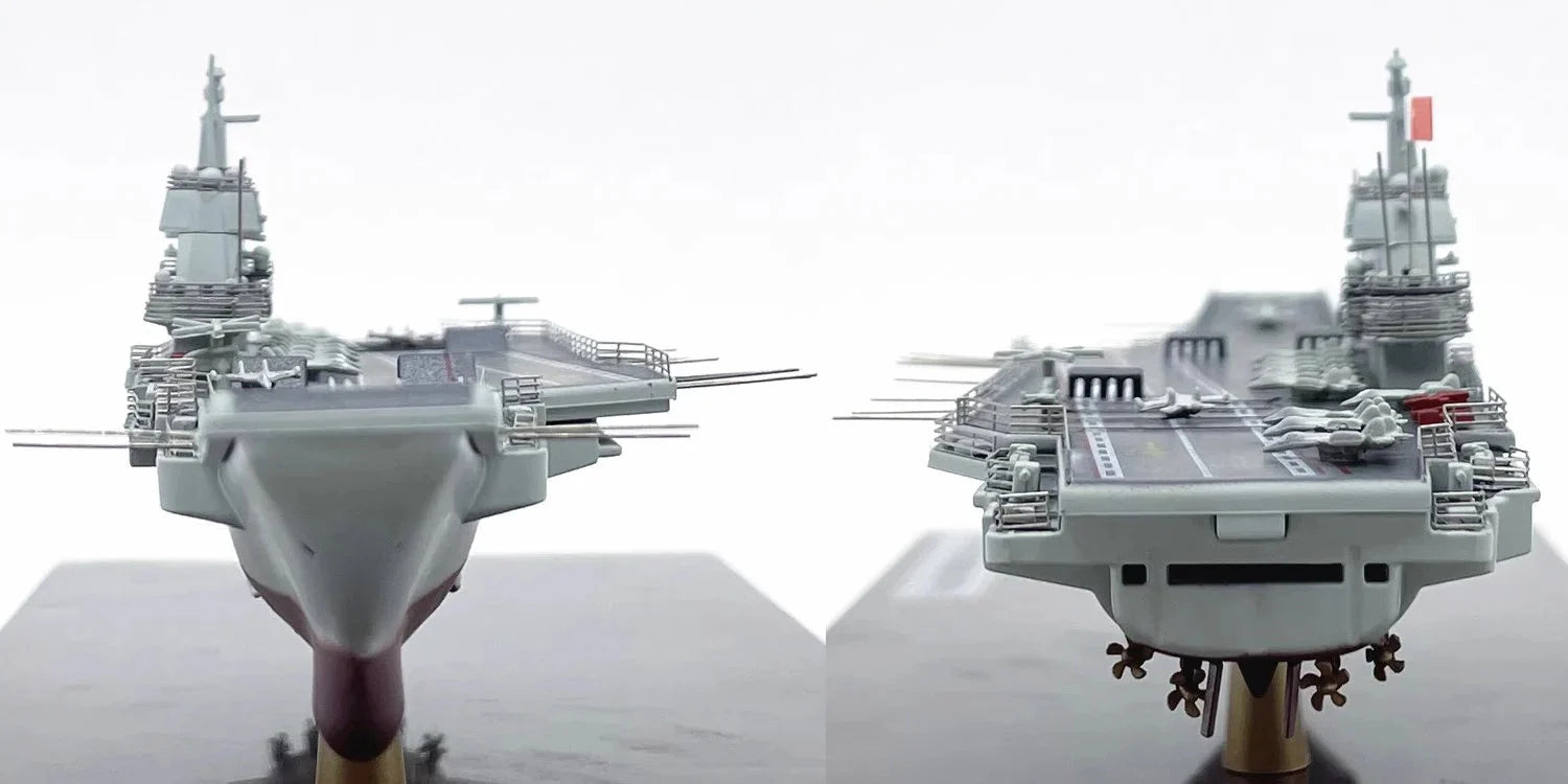 ALDO Creative Arts Collectibles Scale Model China Navy  Shandong Aircraft Carrier Warship Alloy Model Assembled With Display Case