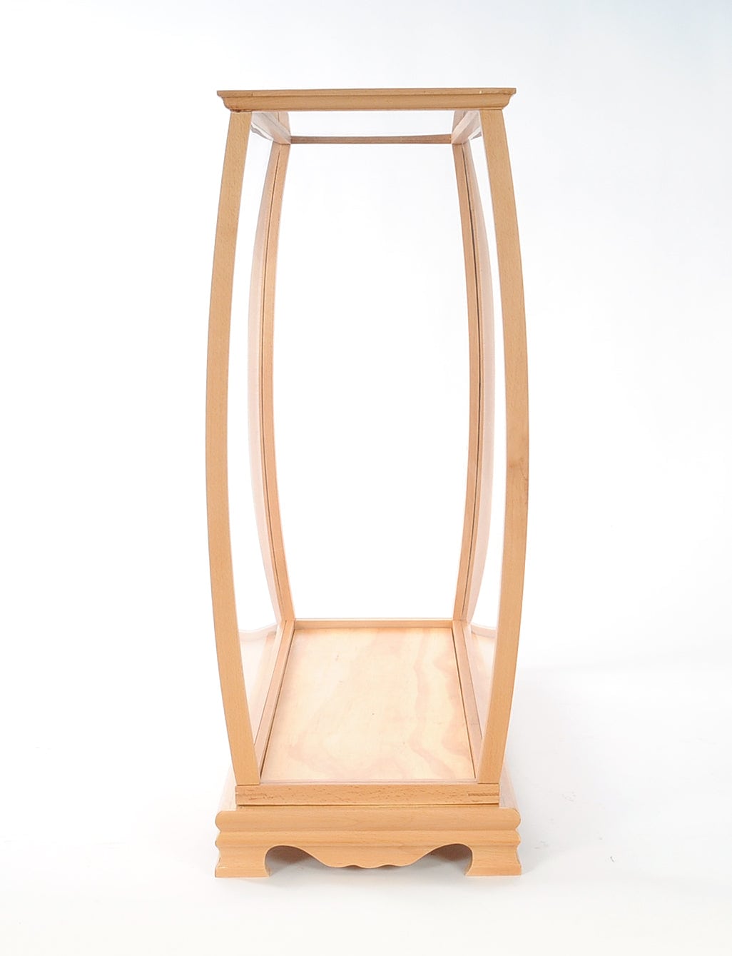 ALDO Creative Arts Collectibles Scale Model Outside :	L: 36 W: 13 H: 31.5 Inches / Inside : L: 32.5 x W: 12 x H: 29 inches. / NEW / Mahogany Wood and with Plexiglass Panels Display Case Wood with Plexiglass Panels Cabinet for  Midsize Tall Ship Models Clear Finish