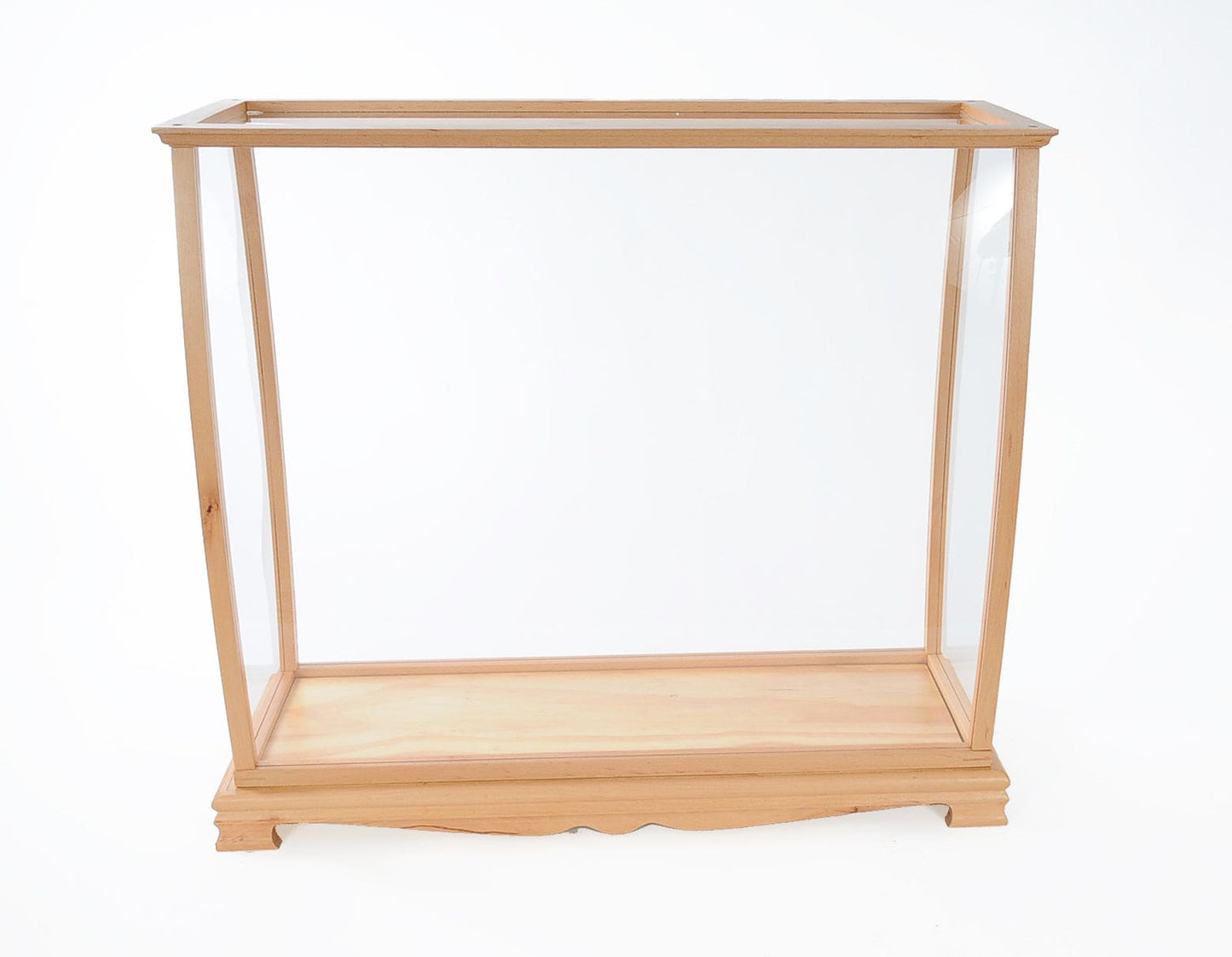 ALDO Creative Arts Collectibles Scale Model Outside :	L: 36 W: 13 H: 31.5 Inches / Inside : L: 32.5 x W: 12 x H: 29 inches. / NEW / Mahogany Wood and with Plexiglass Panels Display Case Wood with Plexiglass Panels Cabinet for  Midsize Tall Ship Models Clear Finish
