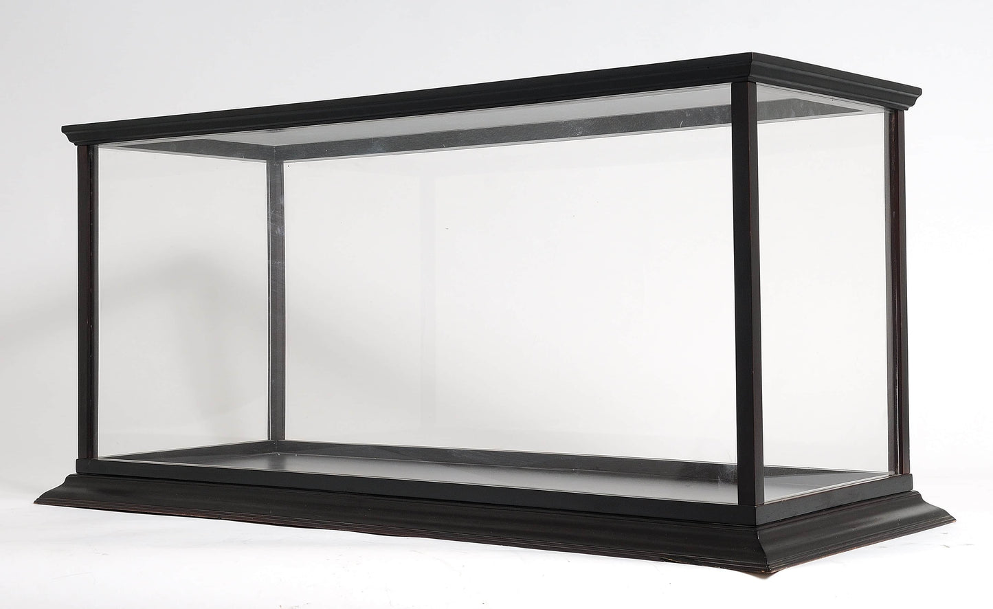 ALDO Creative Arts Collectibles Scale Model Outside : L: 37.5 W: 14 H: 15 Inches / Inside : 36L x 12W x 13.5H inches. / NEW / Mahogany Wood and with Plexiglass Panels Display Case Large Wood with Plexiglass Panels Table Top Cabinet for  Speed Boat Models