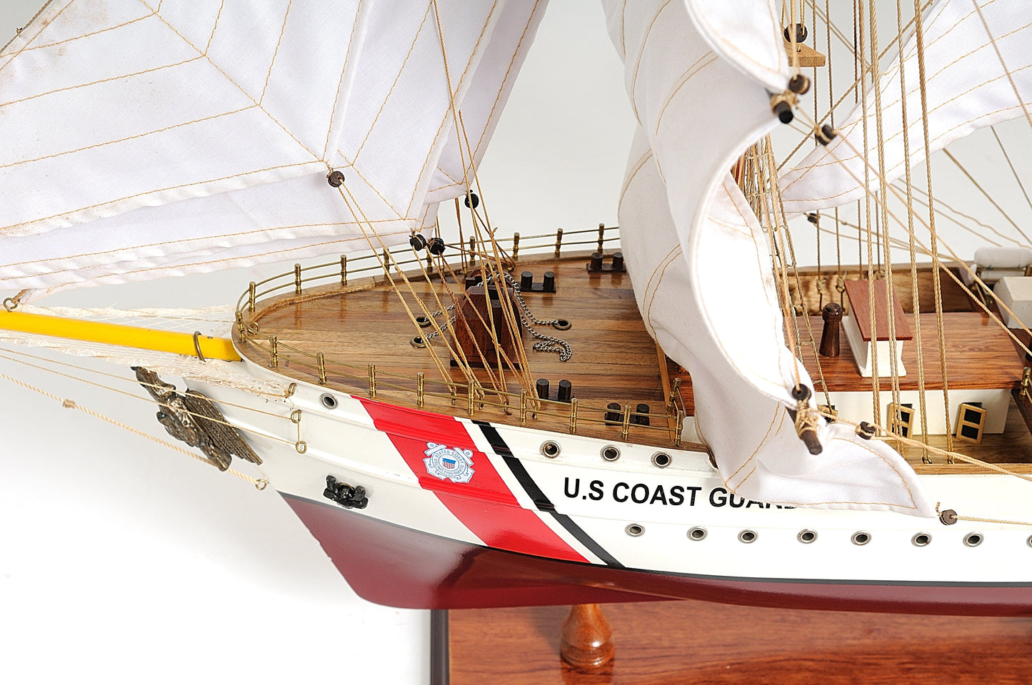 ALDO Creative Arts Collectibles Scale Model US. Coast Guard Eagle E.E.  Exclusive Edition Sailboat Wood Model Assembled