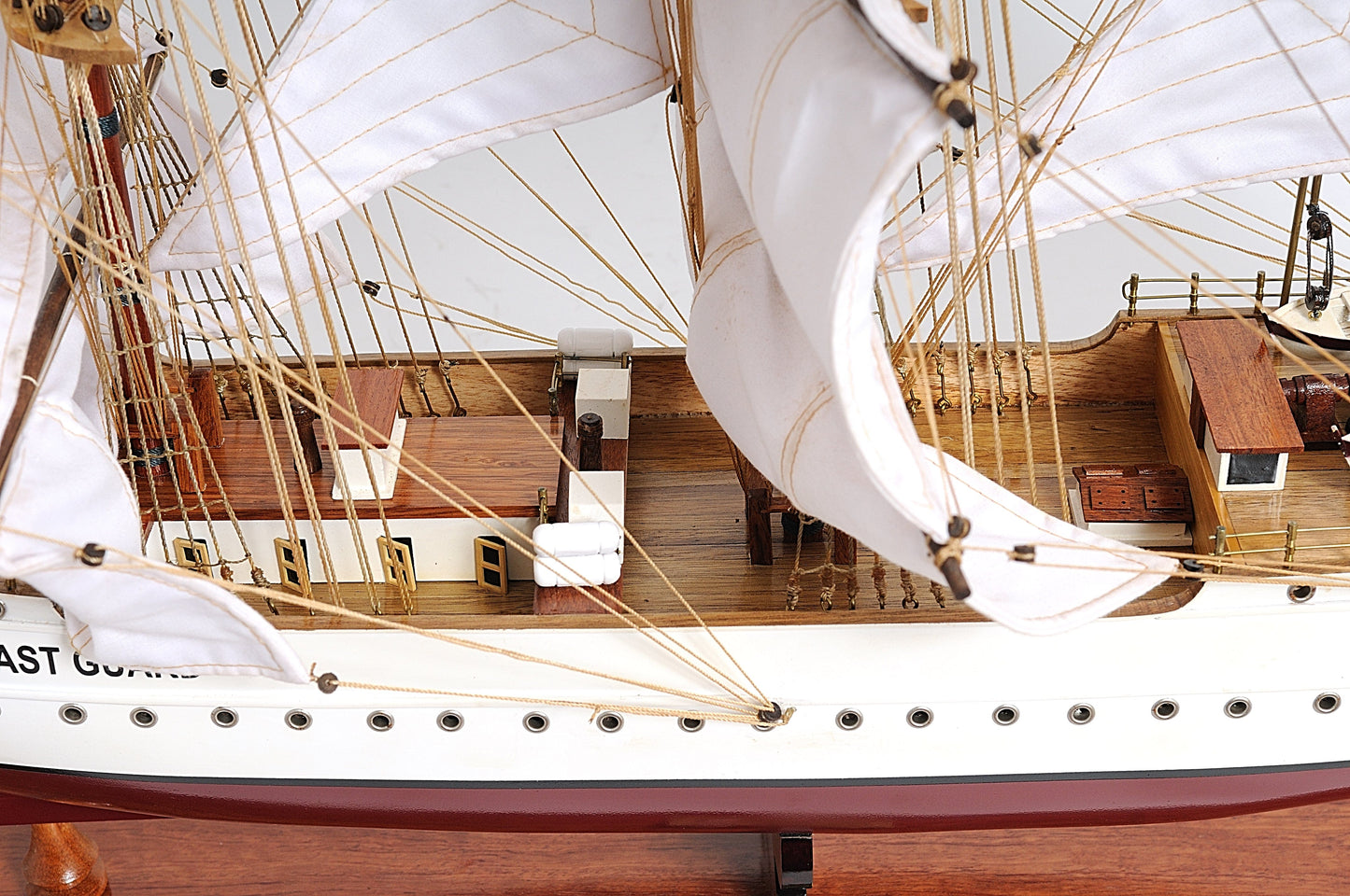 ALDO Creative Arts Collectibles Scale Model US. Coast Guard Eagle E.E.  Exclusive Edition Sailboat Wood Model Assembled