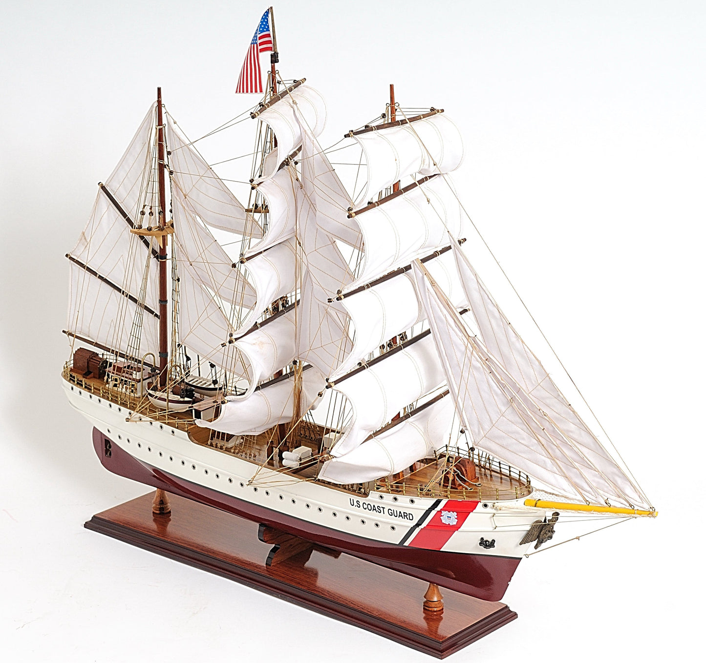 ALDO Creative Arts Collectibles Scale Model US. Coast Guard Eagle E.E.  Exclusive Edition Sailboat Wood Model Assembled
