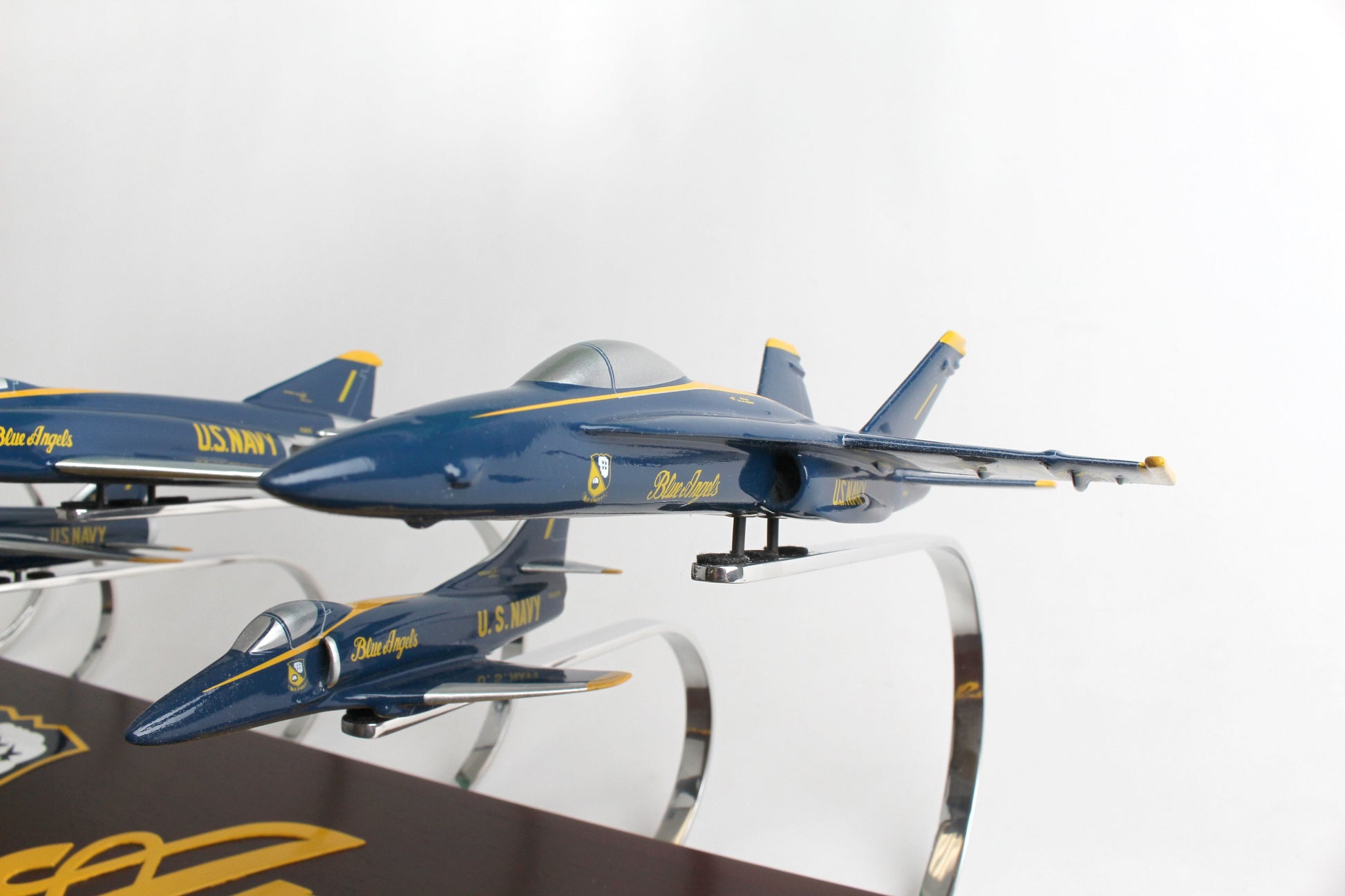 US Navy Blue Angels Six F A 18 Airplanes Models Flying In Delta Format us-navy-blue-angels-six-f-a-18-airplanes-models-flying-in-delta-format