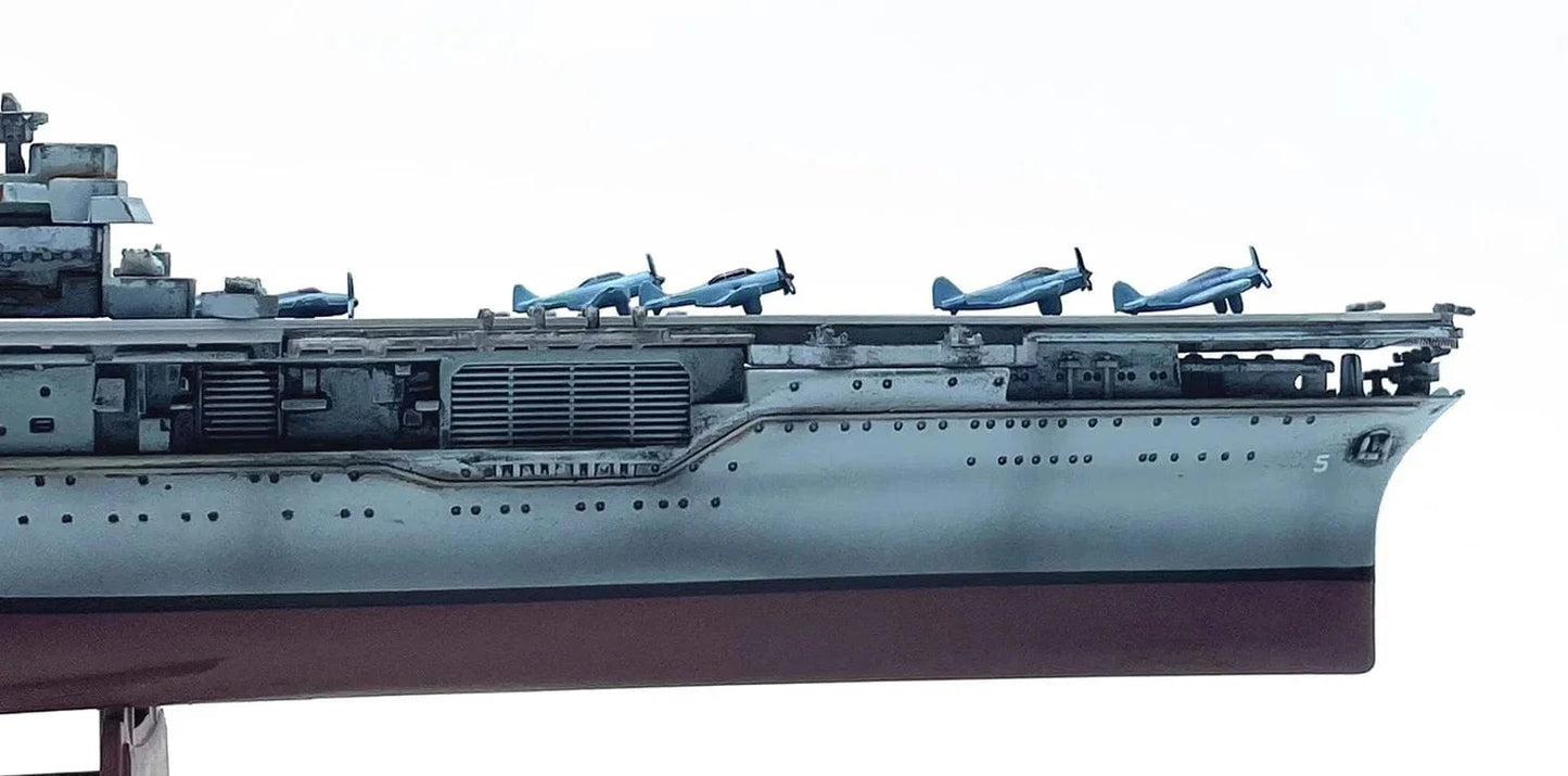 ALDO Creative Arts >Collectibles> Scale Model US Navy CV-5 Yorktown Military Aircraft Carrier Alloy  Model Assembled