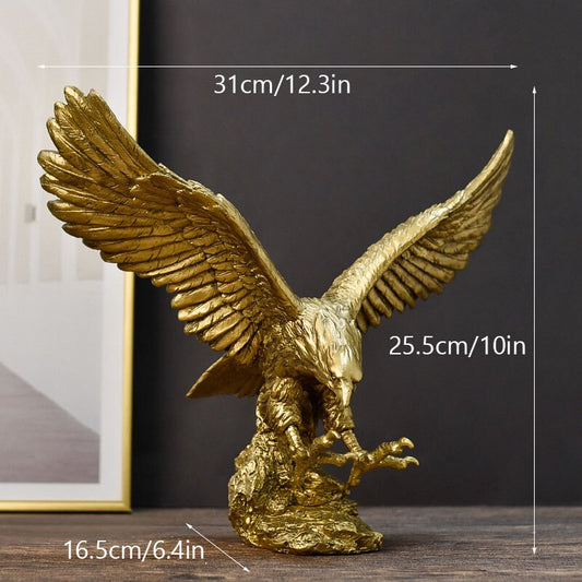 ALDO Décor>Artwork>Sculptures & Statues American Golden Eagle Large Patriotic Desktop Sculpture  Statue