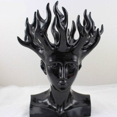 ALDO Decor > Artwork > Sculptures & Statues Designer Modern Style Human Head Large Vase Statue
