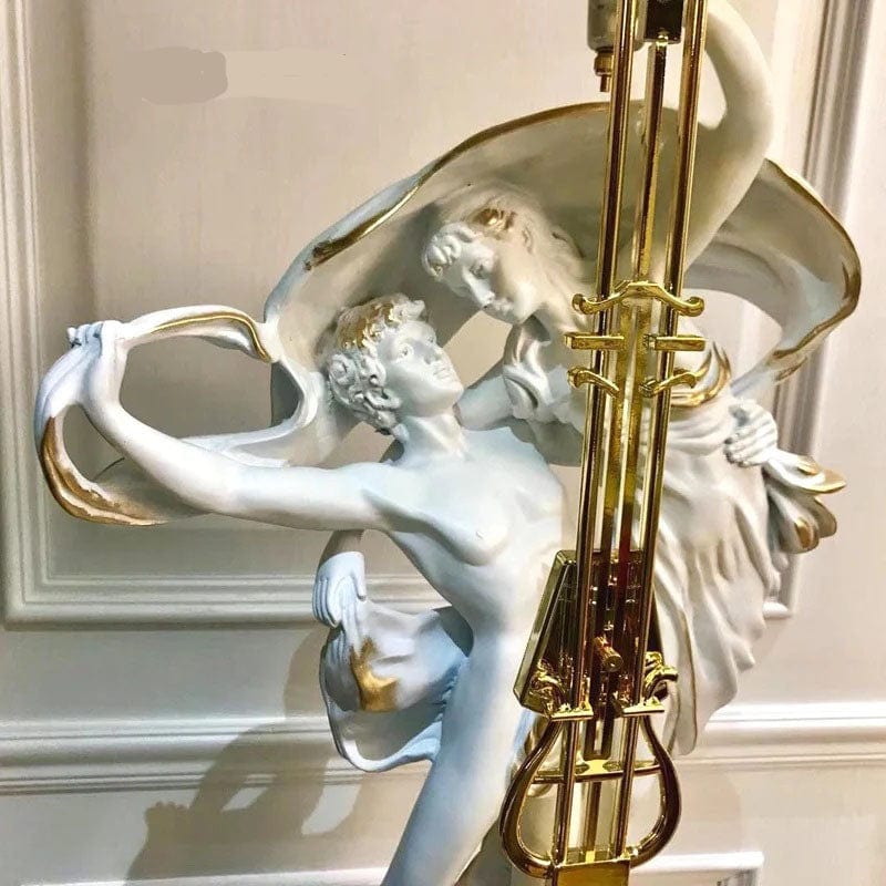 ALDO Decor > Clocks Perseus and Andromeda Sculptural Pendulum Clock On Decorative Column Set