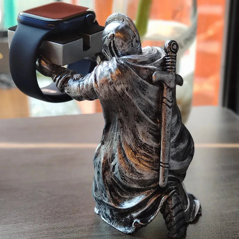 ALDO Décor > Watches King Arthur Knite Apple Watch Stand for Charging Display Watch Holder Case with  Charging Cable