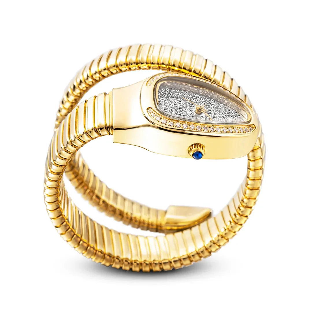 ALDO Décor > Watches New Snake Design Luxury Wrist Quartz Watch For Women with Lab Diamonds