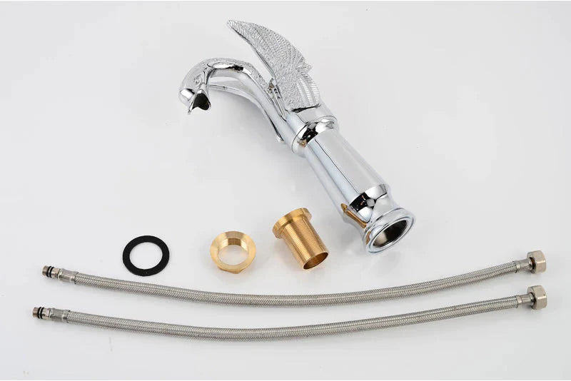 ALDO Hardware>Plumbing Fixtures Luxury Contemporary European Style Bathroom Swan Basin Faucet Brass Deck Mounted Single Handle