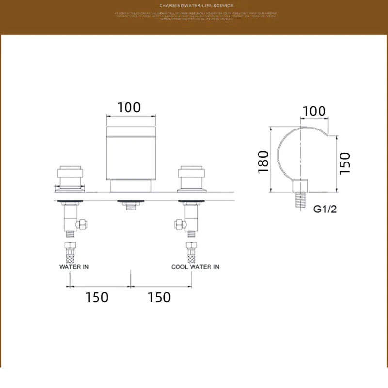 ALDO Hardware>Plumbing Fixtures Luxury Retro European Style Bathroom Basin Faucet Brass Deck Mounted Double Handles Cold and Hot Waterfall